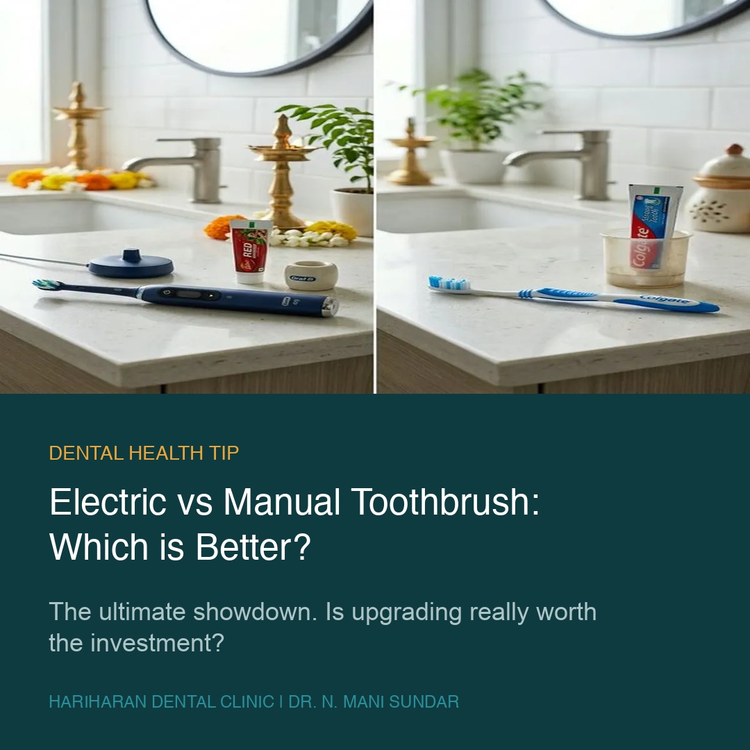 Electric vs manual toothbrush
