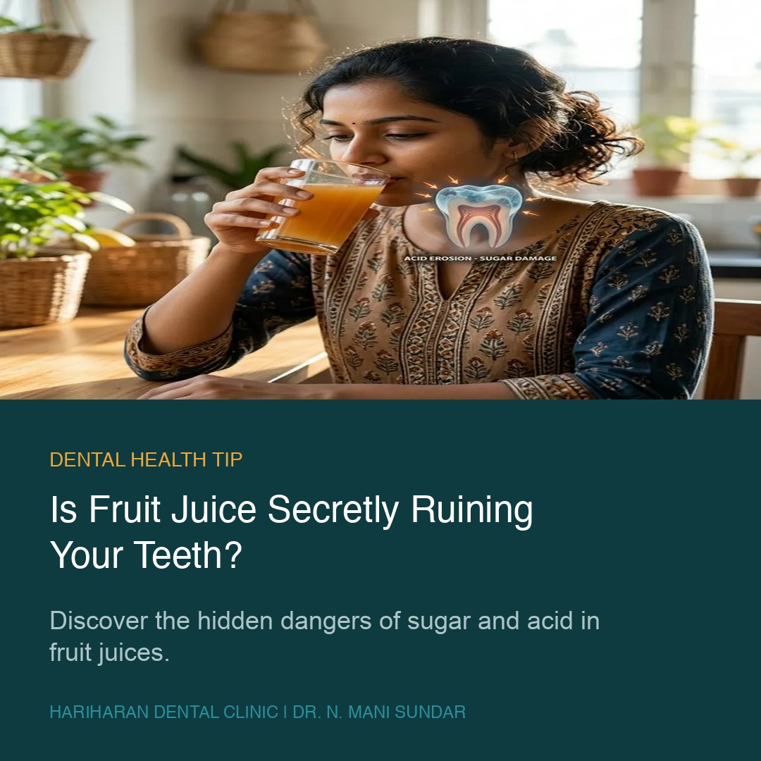 How fruit juice damages teeth