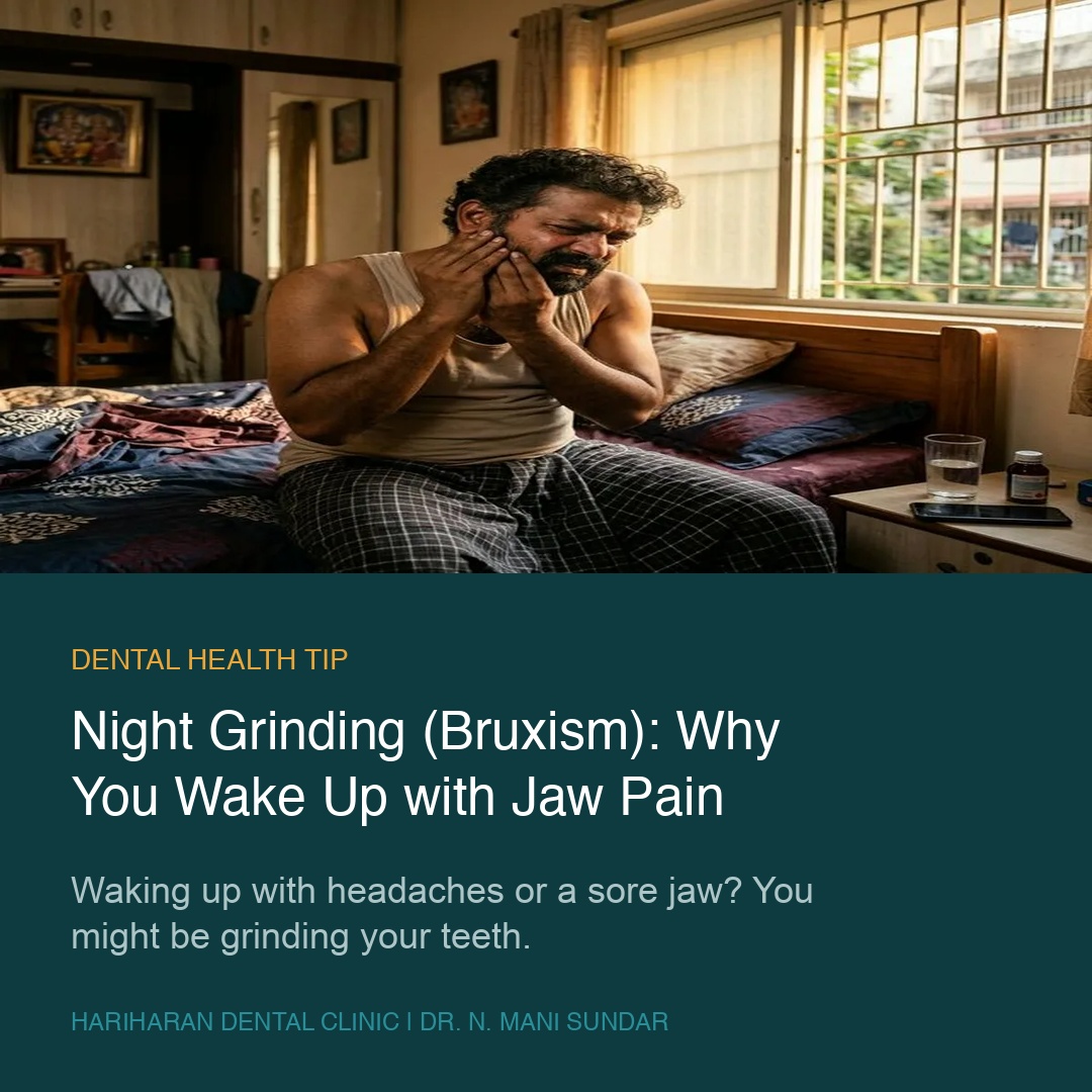Night grinding and jaw pain