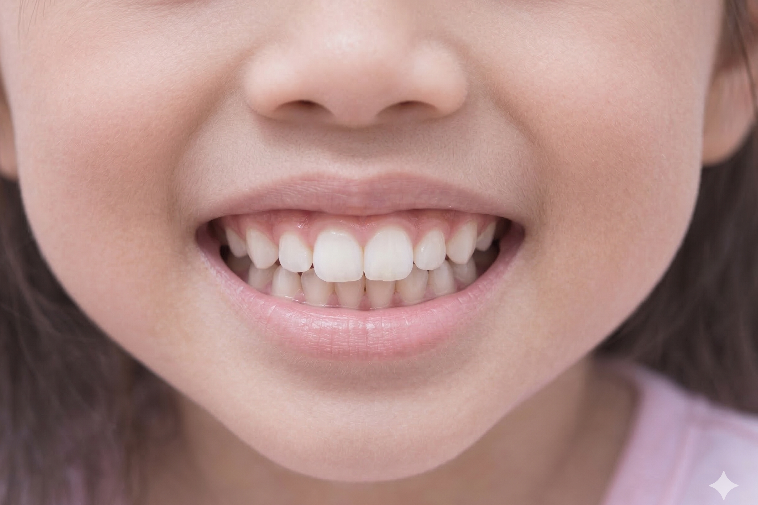 Teeth after dental treatment at Hariharan Dental Clinic - beautiful smile transformation